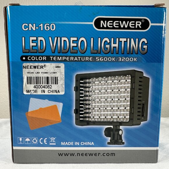 Neewer CN-160 Adjustable & Dimmable 5600K/3200K LED Video Camera Lighting Panel - Picture 2 of 15